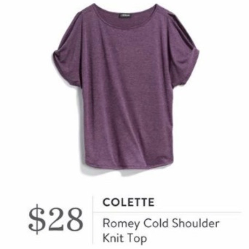 STITCH FIX COLETTE Romey Cold Shoulder Knit Top